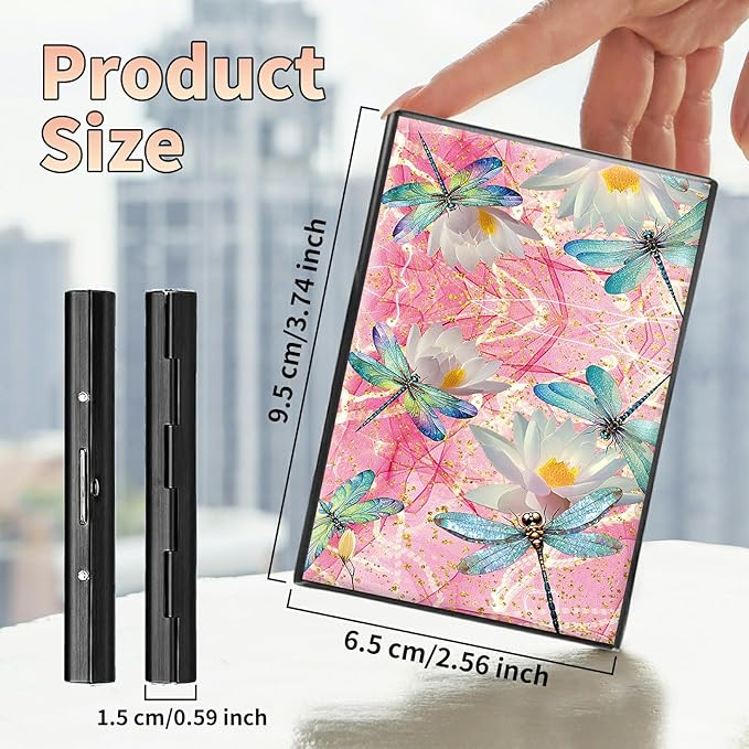 BWEGRHE Slim Credit Card Holder, Aluminum Minimalist Hard Case Pocket-Sized - Image 2