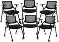 6 Pack Stackable Conference Room Chairs by Brobriyo