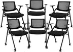 6 Pack Stackable Conference Room Chairs by Brobriyo