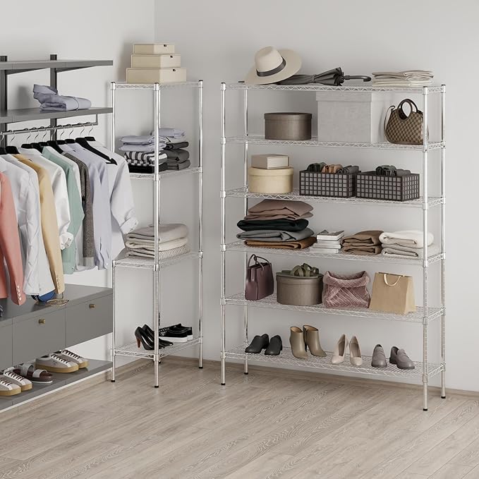 Regal Altair 14" Deep x 54" Wide x 74" Height Wire Shelving Kit | 6-Tier | NSF - Image 7