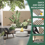 VallisCo 4-Piece Wood Slat Acoustic Panels - Image 6