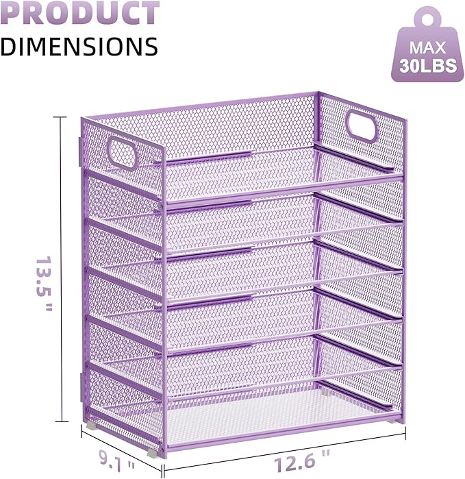 Marbrasse 2 Pack Desk Organizer - Image 5