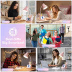 10w wireless charging led desk lamp with pen, front angle view