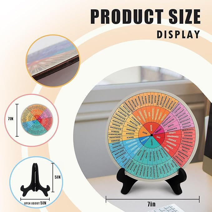 Feelings Wheel, Double-Sided Emotion Wheel - Image 6