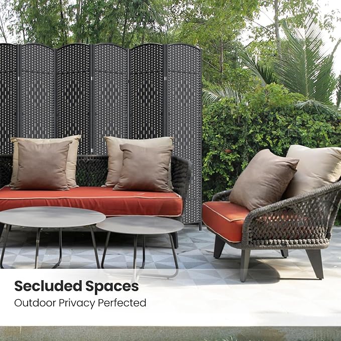 Cocosica 6 Panel Room Divider, 6Ft Folding Privacy Screen, Tall - Image 5