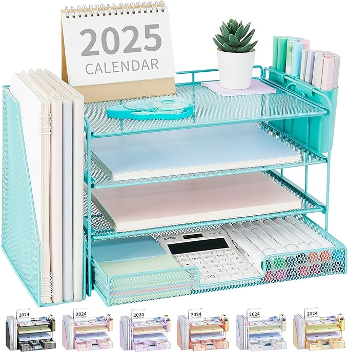 OPNICE Desk Organizer, 4-Tier Desktop File Organizer by OPNICE