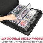 Sibonic 9 Pocket TopLoader Binder, Holds 360 3”x4” Toploader Hard Cases - Image 5