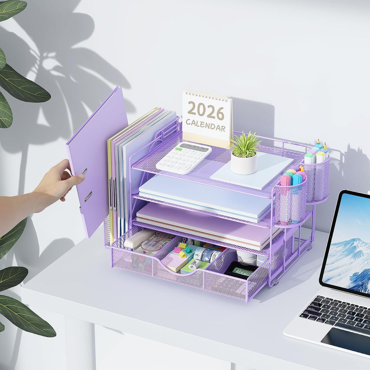 gianotter desk organizers and accessories with file holder, package contents
