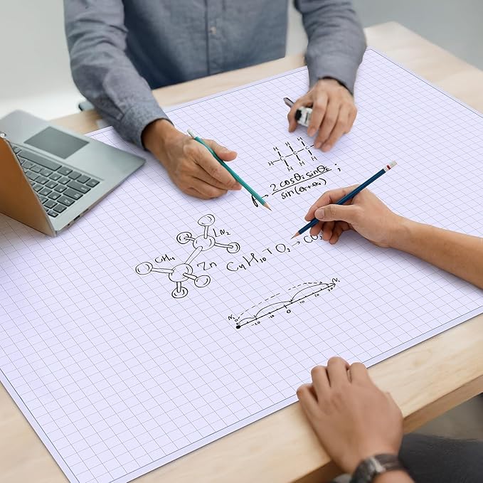 zmybcpack 25 Sheets 24"x36" Large Engineering Graph Paper Pad - Image 3