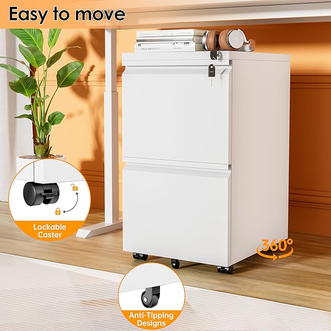 INTERGREAT 2 Drawer File Cabinet - Image 6