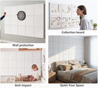 G Gamit Large Felt Wall Tiles Bulletin Board 59”x36”, Large Cork Board - Image 6