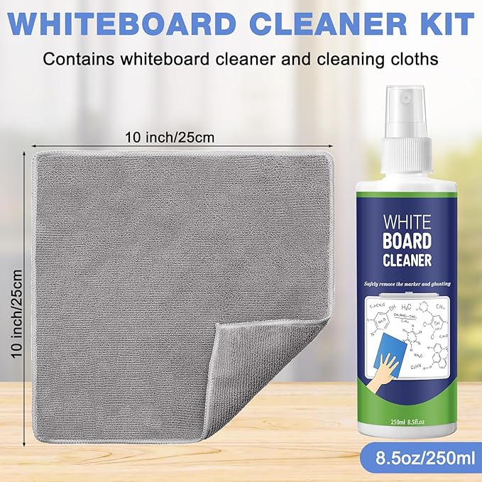 Dansib 8 Pack Whiteboard Cleaner Spray 8.5oz Dry Erase Board Cleaner - Image 2