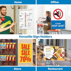 Magnetic Frames 11 x 17 Sign Holder Wall Mount 10 Pack, Rigid Clear Plastic - Image 2