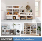 HOMEDANT 5 Tier Laminated White Boltless Metal Shelving Unit Adjustable Garage - Image 9