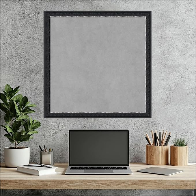 Amanti Art Black Framed Magnetic Board 22x22 Medium Vision Board - Image 7