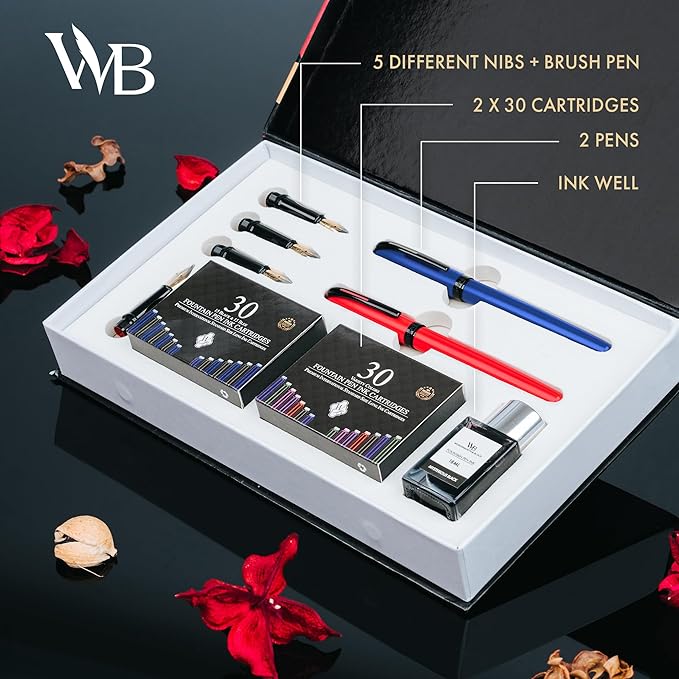 Wordsworth and Black Calligraphy Pen Set - Image 2