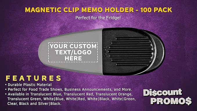 100 Magnetic Memo Holders Set - Image 2