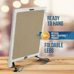 Rustic Whitewash Tabletop Chalkboard Sign/Hanging Magnetic Wall - Image 3
