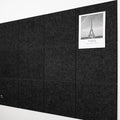 AKTOP Black Cork Bulletin Board 47"x35", 12 Pack Removable Felt Cork Board Tiles by Buynow