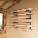 yyr wood organizer and lumber storage rack wall on a desk or shelf
