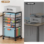 Marbrasse Rolling File Cart - Image 6