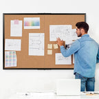 Board2by Extra Large Cork Bulletin Board 60" X 48", Foldable Notice Pin Board - Image 2