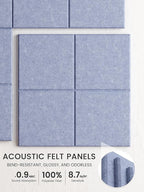 Bumusty Large Cork Board Alternative-47 x35 Felt Bulletin Board Tiles, - Image 3