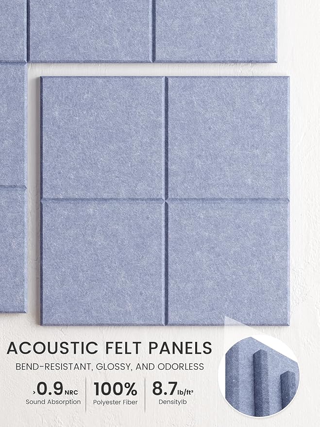 Bumusty Large Cork Board Alternative-47 x35 Felt Bulletin Board Tiles, - Image 3