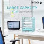DALTACK 9-Tier Paper Letter Tray Desk Organizer - Image 2