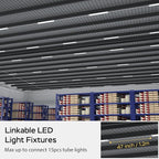 Modlicht Plug in Light Fixture, 4FT Linkable 5000K Plug-in Ceiling Lights - Image 6