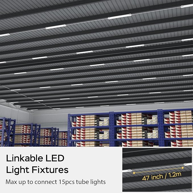 Modlicht Plug in Light Fixture, 4FT Linkable 5000K Plug-in Ceiling Lights - Image 6