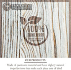 MyGift Shabby Whitewashed Solid Wood Mail Holder and Key Organizer Entryway - Image 4