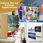 8 PCS Trifold Poster Board- Large 40" x 28" Tri Fold Display Board Hard & Thick - Image 6