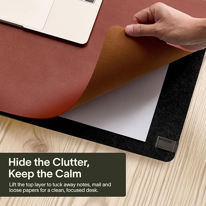 Nordik Felt and Leather Desk Mat - Image 2