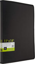Filexec, 93630, Art Presentation Book, 24 Pocket, 11" x 14", 1 Each Black