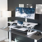 VIVO 42 inch Height Adjustable Stand Up Desk Converter, V Series, Quick Sit to - Image 6