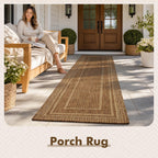 montvoo-2x6 ft indoor outdoor runner rugs for entryway, close-up detail