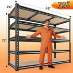reibii 48" w garage shelving for warehouse, 3080lbs, close-up detail