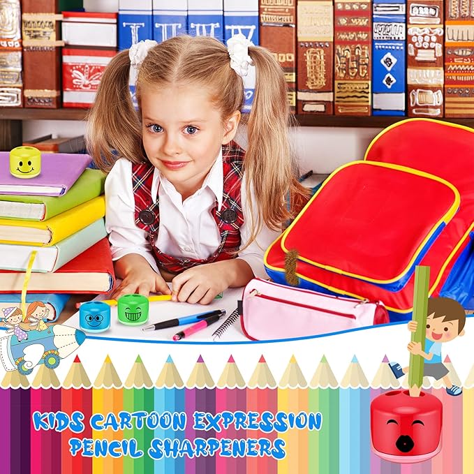 Crtiin 48 Pcs Back to School Pencil Sharpeners - Image 5