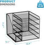 Marbrasse Desk Organizers and Accessories, 5-Tier Paper Letter Tray Organizer - Image 6
