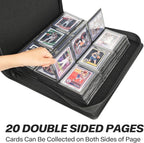 Sibonic 9 Pocket TopLoader Binder, Holds 360 3”x4” Toploader Hard Cases - Image 5