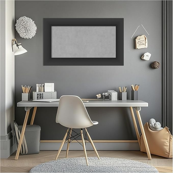 Amanti Art Black Framed Magnetic Board 17x29 Small Vision Board - Image 7