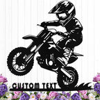 Custom Motorcycle Metal Signs Personalized Dirt Biker Name Sign Custom Garage by HengMeiZiK