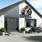 Custom Motorcycle Metal Signs Personalized Dirt Biker Name Sign Custom Garage - Image 6