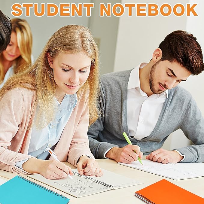 Eersida 20 Pack A5 Spiral Notebook College Ruled Spiral Notebook Bulk 5.5 x 8.3 - Image 6