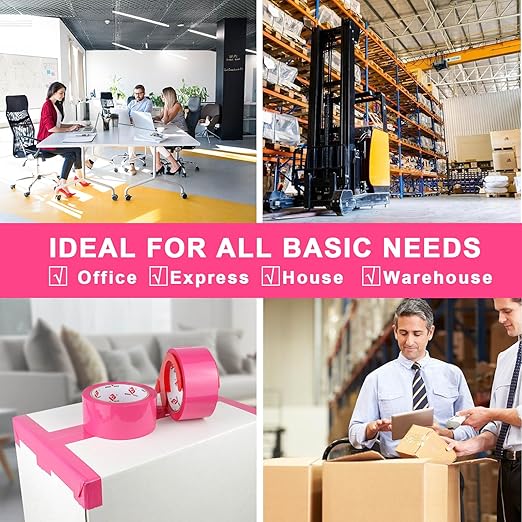 BOMEI PACK Heavy Duty 6 Rolls Colored Moving Tape - Image 4