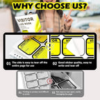2 Pack Visitor Badges with Carbon Copy Visitor Stickers Letter Size Visitor Log - Image 3