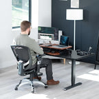 VIVO 32 inch Desk Converter, K Series, Height Adjustable Sit to Stand Riser - Image 8