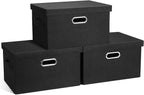 Graciadeco Medium 15" 21 Quart Collapsible Stackable Storage Bins by GraciadecoStorage