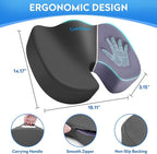 CushZone Seat Cushion, Office Chair Cushions, Car Seat Cushion, Non-Slip - Image 2